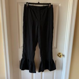 Lucca Couture Pants & Jumpsuits - Cropped Ruffle Pants Lucca Couture Pants & Jumpsuits - Cropped Ruffle Pants